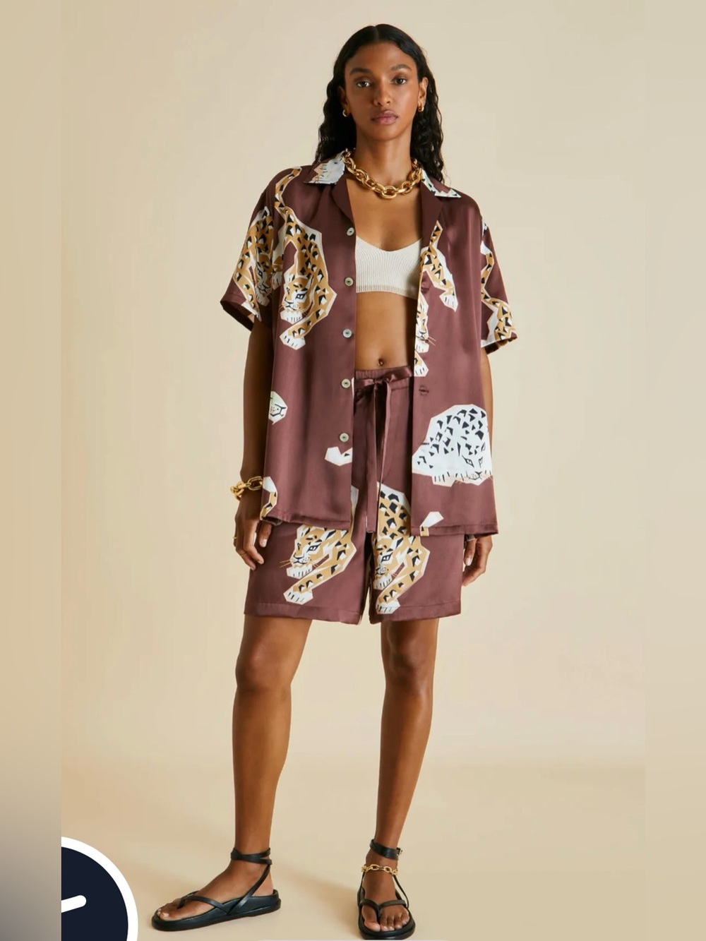 Olivia von Halle Silk Pajama Set
